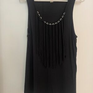 Michael Kors fringe sleeveless top